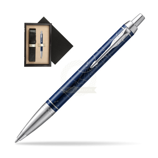 Parker IM Midnight Astral Special Edition Penna a Sfera in single wooden box Wenge Single Ecru