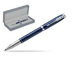 Parker IM Midnight Astral Special Edition Penna Rollerball in suede box grey