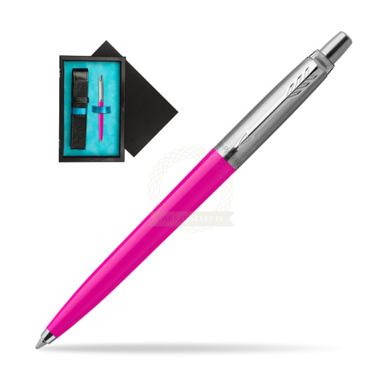 Parker Jotter Originals Magenta Penna a Sfera in single wooden box Black Single Turquoise