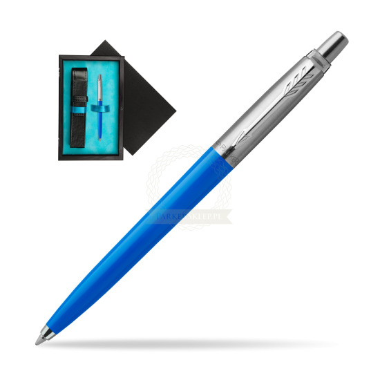 Parker Jotter Originals Blue Penna a Sfera in single wooden box Black Single Turquoise
