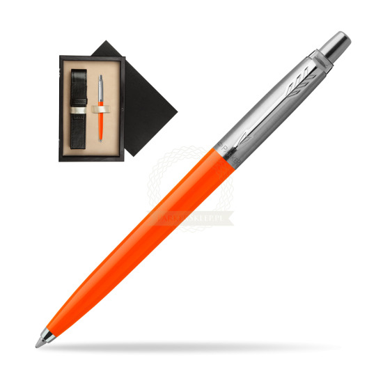 Parker Jotter Originals Orange Ballpoint Pen in single wooden box Wenge Single Ecru