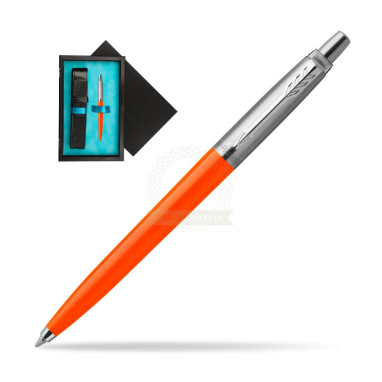 Parker Jotter Originals Orange Ballpoint Pen in single wooden box Black Single Turquoise