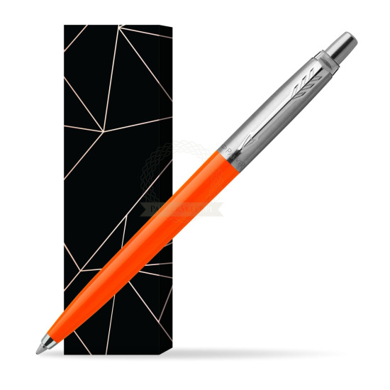 Parker Jotter Originals Orange Ballpoint Pen in cover Lucky