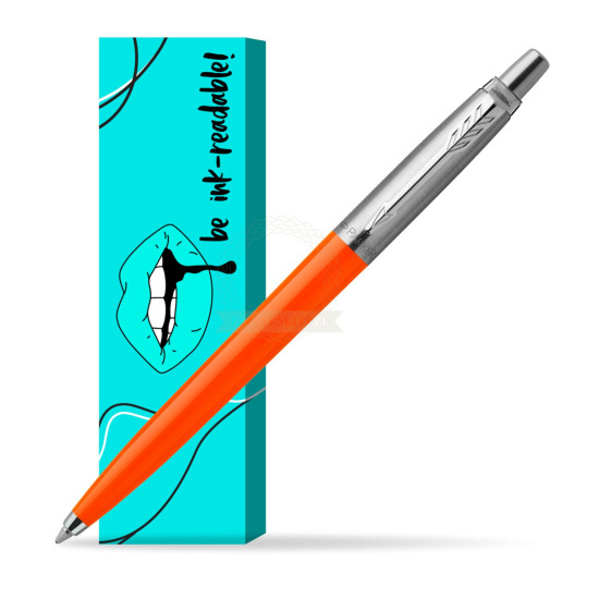 Parker Jotter Originals Orange Ballpoint Pen in cover Ink-readable
