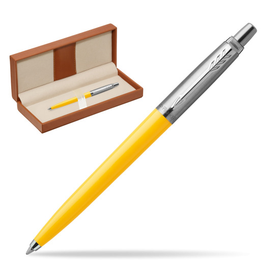 Parker Jotter Originals Yellow Ballpoint Pen  in classic box brown