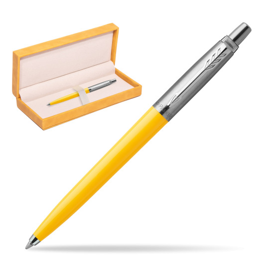 Parker Jotter Originals Yellow Ballpoint Pen in suede box yellow