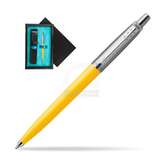 Parker Jotter Originals Yellow Ballpoint Pen in single wooden box Black Single Turquoise