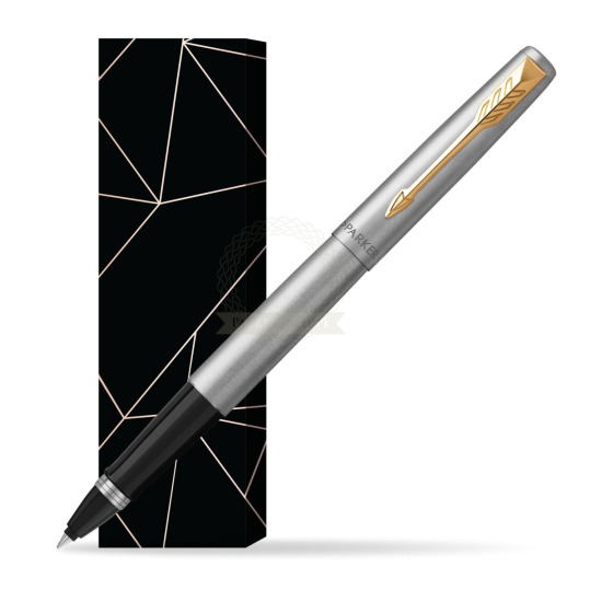 Parker Jotter Steel GT Penna Roller Pen in cover Lucky