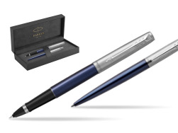 Parker Jotter Royal Blue CT Pen Penna Roller + Penna Pen in a Gift Box in original Parker Prestige box