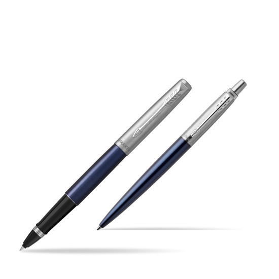 Parker Jotter Royal Blue CT Pen Penna Roller + Penna Pen in a Gift Box