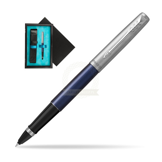 Parker Jotter Royal Blue CT Rollerball Pen in single wooden box Black Single Turquoise