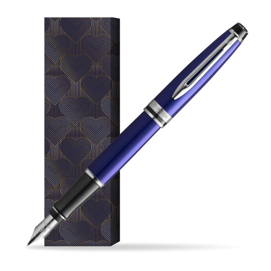 Waterman Penna Stilografica Expert Navy Blue CT in cover Glamour Love