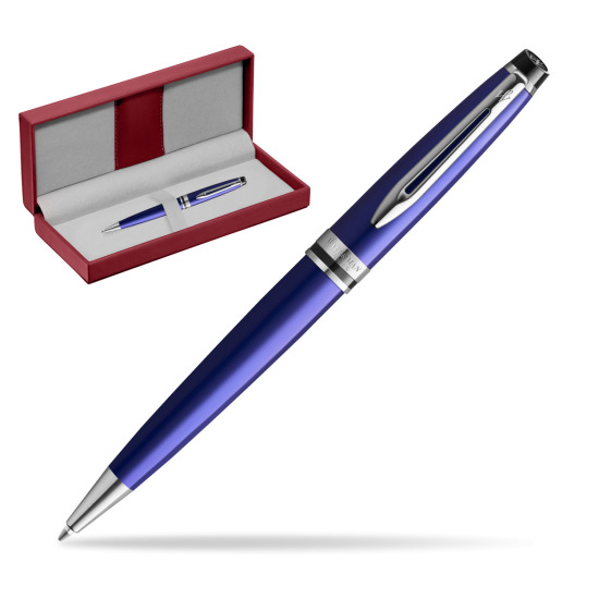 Waterman Ballpoint Pen Expert Navy Blue CT in the red leather box