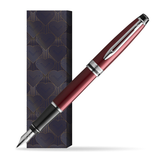 Waterman Fountain Pen Expert Dark Red CT in cover Glamour Love