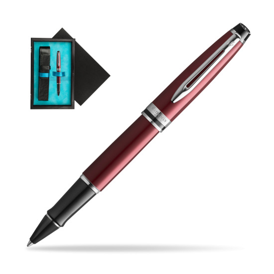 Waterman Expert Dark Red RollerBall Pen in single wooden box Black Single Turquoise