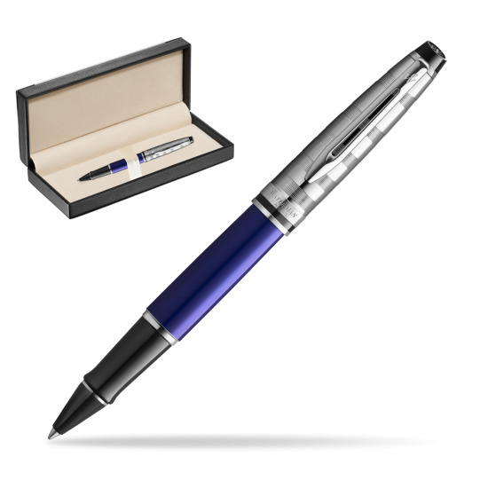 Waterman Expert DeLuxe Deep Blue RollerPenna a Sfera in classic box black