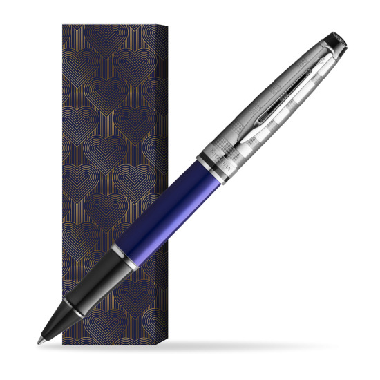 Waterman Expert DeLuxe Deep Blue RollerPenna a Sfera in cover Glamour Love