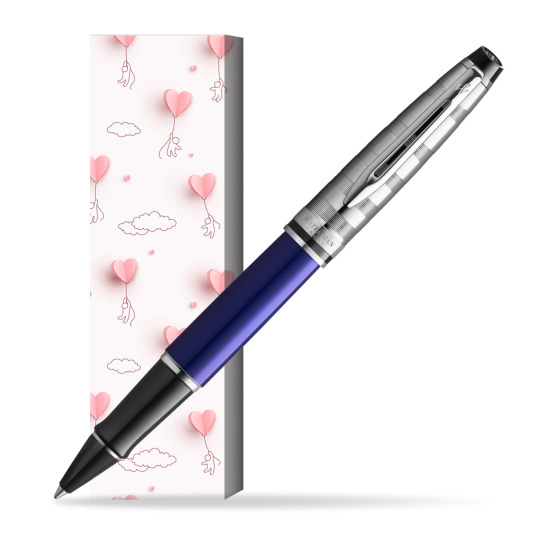 Waterman Expert DeLuxe Deep Blue RollerPenna a Sfera in cover Love is in the air