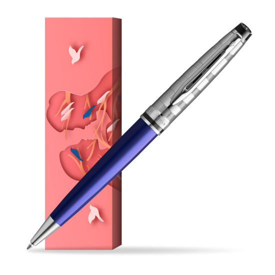 Waterman Penna a Sfera Expert DeLuxe Navy Blue CT in cover Magic Moments
