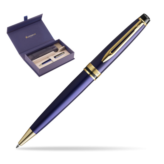 Waterman Penna a Sfera Expert Navy Blue GT in original Waterman box, slide-out case