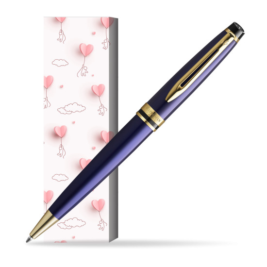 Waterman Penna a Sfera Expert Navy Blue GT in cover Love is in the air