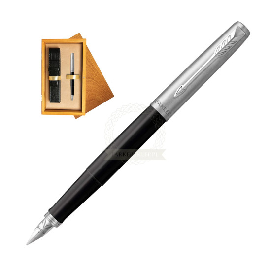 Parker Jotter Originals Black Fountain Pen in single wooden box Honey Single Ecru