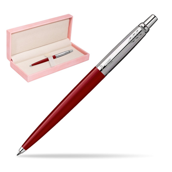 Parker Jotter Original Red Penna a Sfera in suede box pink