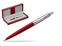 Parker Jotter Original Red Ballpoint Pen in the red leather box