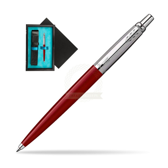 Parker Jotter Original Red Penna a Sfera in single wooden box Black Single Turquoise