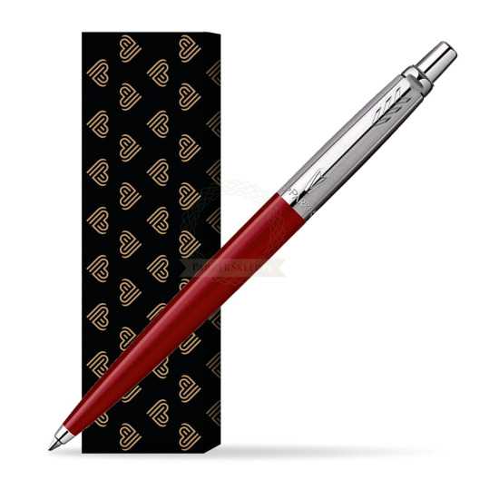 Parker Jotter Original Red Penna a Sfera in cover Golden Hearts