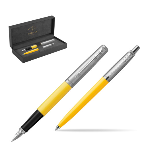 Parker Jotter Originals Yellow CT Pen Penna Stilografica + Penna Pen in a Gift Box in original Parker Prestige box