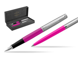 Parker Jotter Originals Magenta CT Pen Penna Stilografica + Penna Pen in a Gift Box in original Parker Prestige box