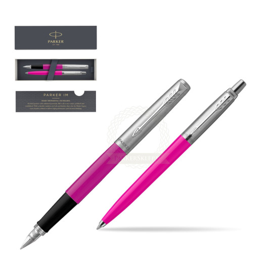 Parker Jotter Originals Magenta CT Pen Penna Stilografica + Penna Pen in a Gift Box 
