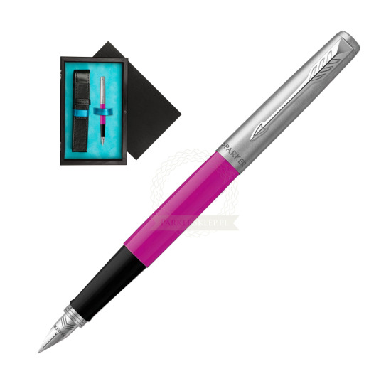 Parker Jotter Originals Magenta CT Pen Penna Stilografica Pen in single wooden box Black Single Turquoise