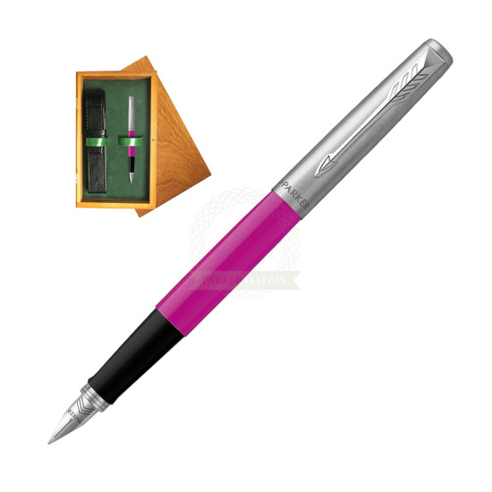 Parker Jotter Originals Magenta CT Pen Penna Stilografica Pen in single wooden box Honey Single Green