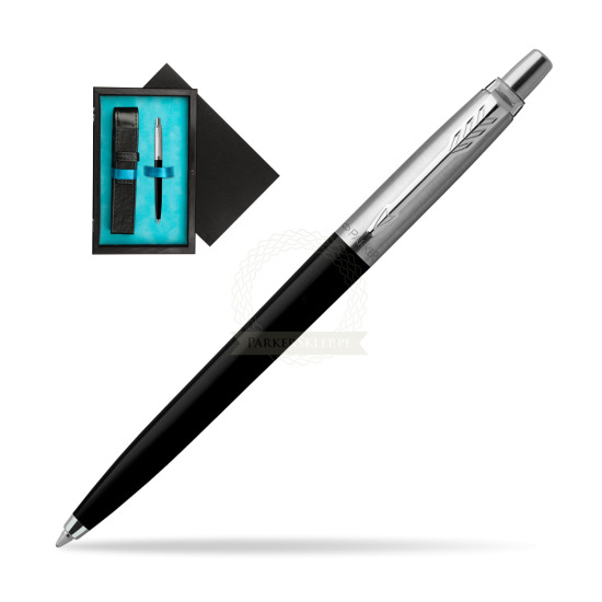 Parker Jotter Originals Black Ballpoint Pen in single wooden box Black Single Turquoise