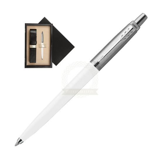 Parker Jotter Originals White Ballpoint Pen in single wooden box Wenge Single Ecru