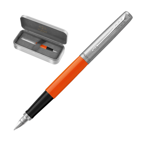 Parker Jotter Originals Orange Fountain Pen in Parker metal gift box, special edition