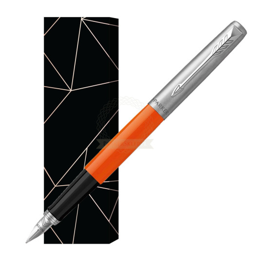 Parker Jotter Originals Orange Fountain Pen in cover Lucky