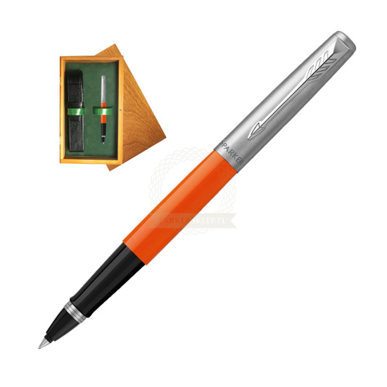 Parker Jotter Originals Orange CT Rollerball Pen in single wooden box Honey Single Green