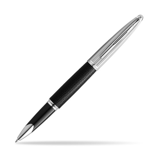 Waterman Rollerball Pen Carene Leather Black CT