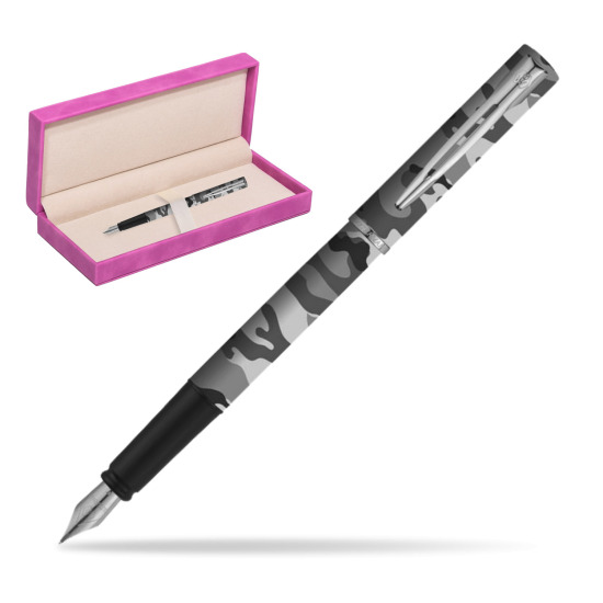 Waterman Allure Camo CT Penna Stilografica in suede box fuchsia