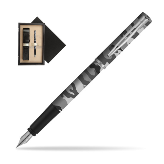 Waterman Allure Camo CT Penna Stilografica in single wooden box Wenge Single Ecru