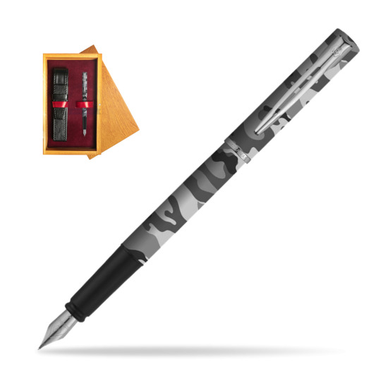 Waterman Allure Camo CT Penna Stilografica in single wooden box Honey Single Maroon