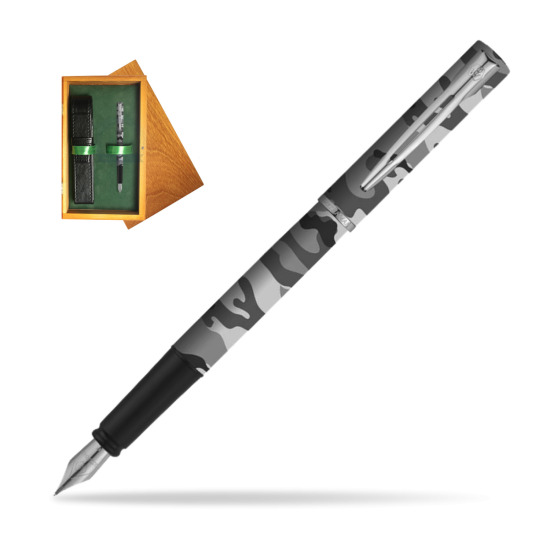 Waterman Allure Camo CT Penna Stilografica in single wooden box Honey Single Green