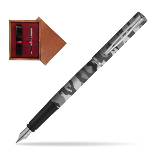 Waterman Allure Camo CT Penna Stilografica in single wooden box Mahogany Single Maroon