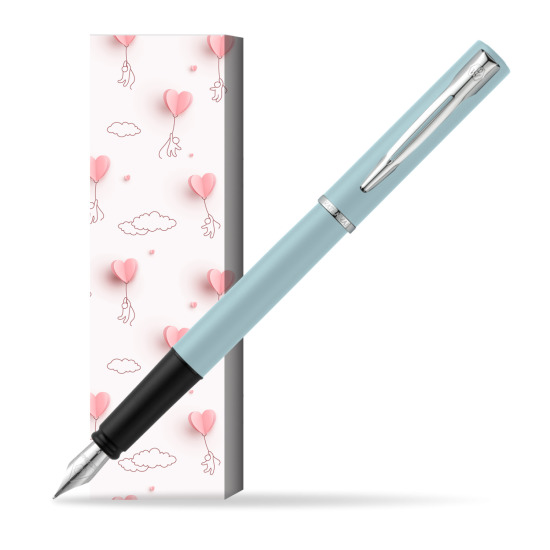 Waterman Allure Blue CT Penna Stilografica in cover Love is in the air