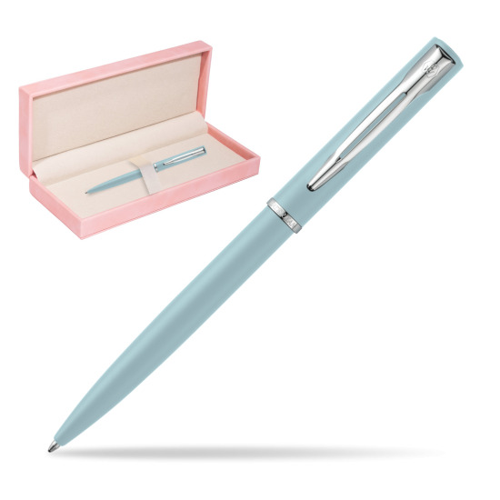 Waterman Allure BLUE CT Penna a Sfera in suede box pink