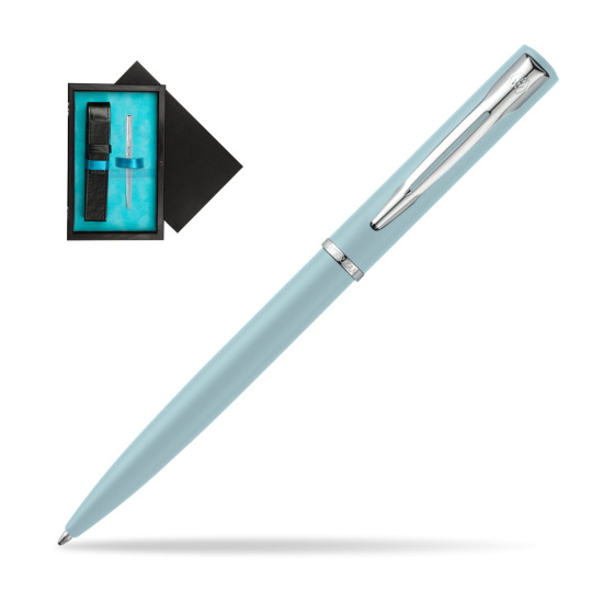 Waterman Allure BLUE CT Penna a Sfera in single wooden box Black Single Turquoise