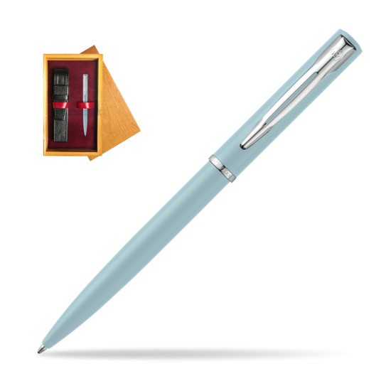 Waterman Allure BLUE CT Penna a Sfera in single wooden box Honey Single Maroon